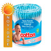 COTONETE COTTON LINE POTE 150UN AZUL BOY - CX COM 48 UN